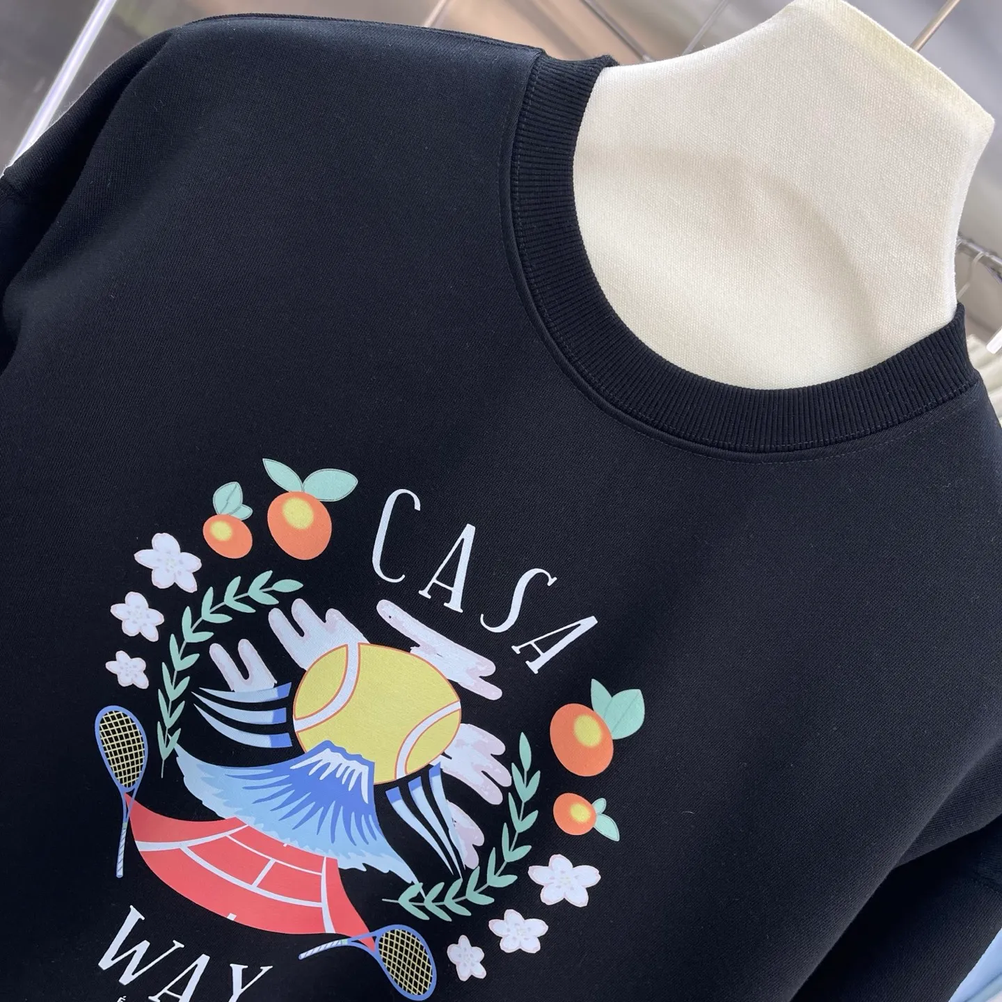 CASABLANCA + Factory ：Black White Sizes：S M L XL XXL